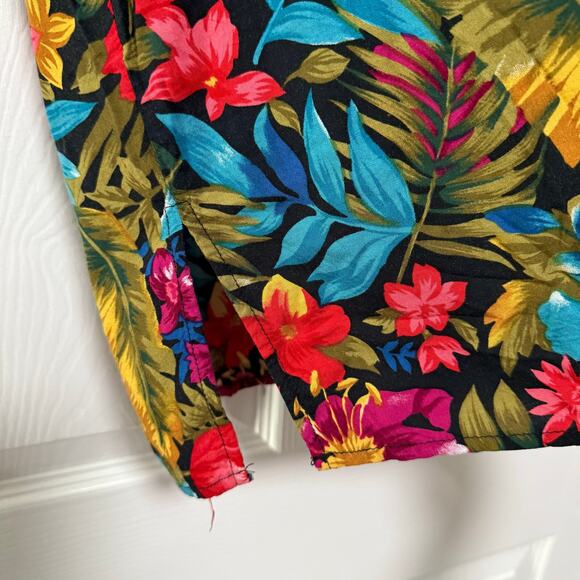 Bentley Women's Floral Button Down Short Sleeve Top Size 20W - Picture 15 of 16